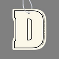 Letter "D" Air Freshener Tag